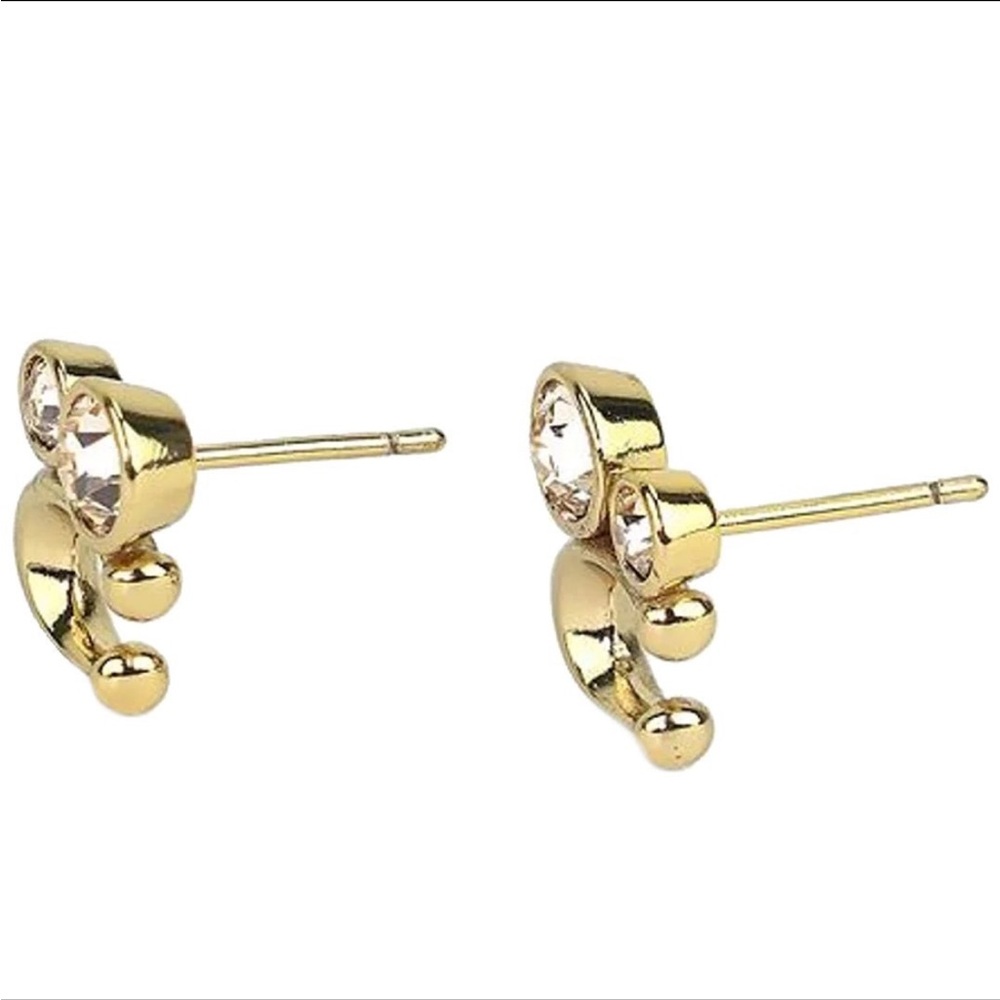 Coach Signature Crystal Cluster Stud Earrings - Picture 3 of 6
